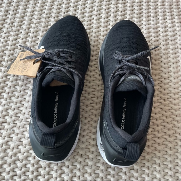 NWT Black Nike Reactx Infinity Run 4 Sneakers - Picture 6 of 6
